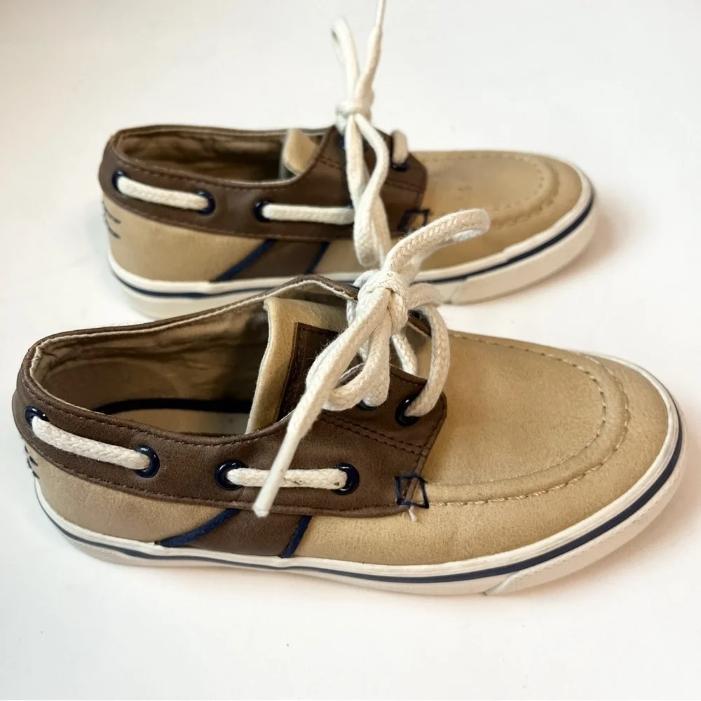 Toddler Boys Leather Boat Shoes Loafers